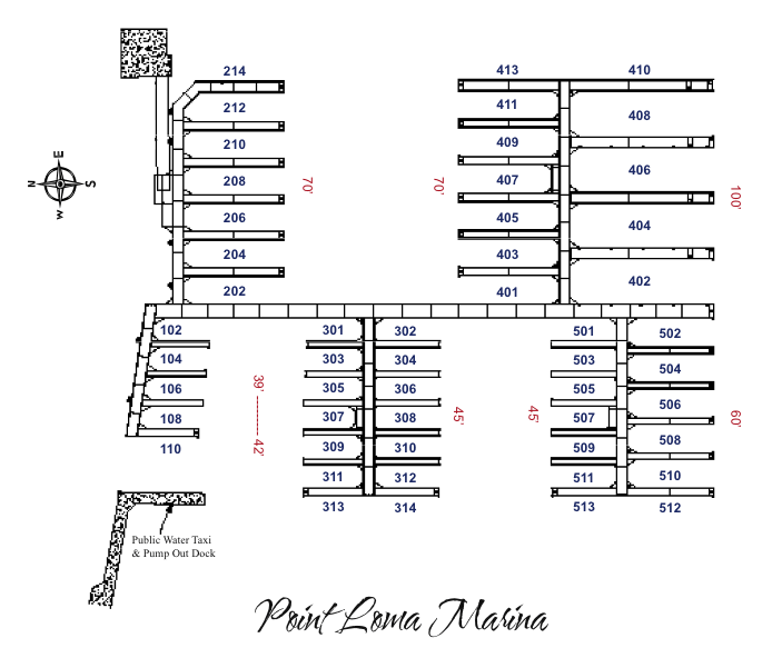 Point Loma Marina map